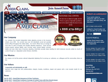 Tablet Screenshot of americlaim.com